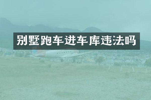 别墅跑车进车库违法吗