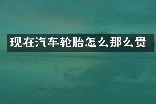 现在汽车轮胎怎么那么贵