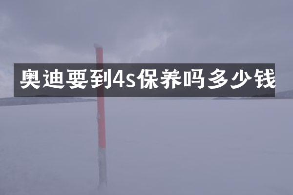 奥迪要到4s保养吗多少钱