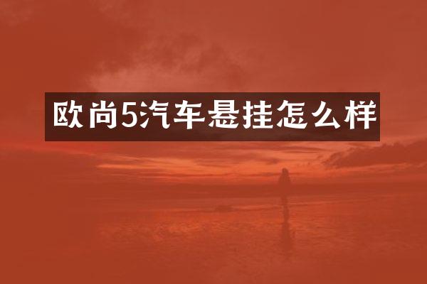 欧尚5汽车悬挂怎么样