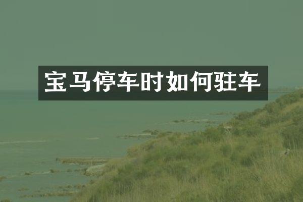 宝马停车时如何驻车