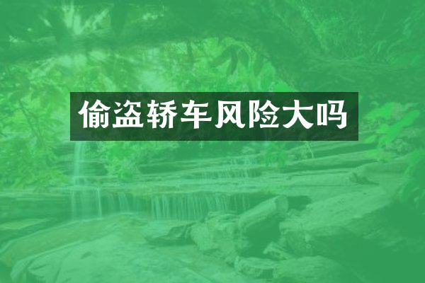 偷盗轿车风险大吗