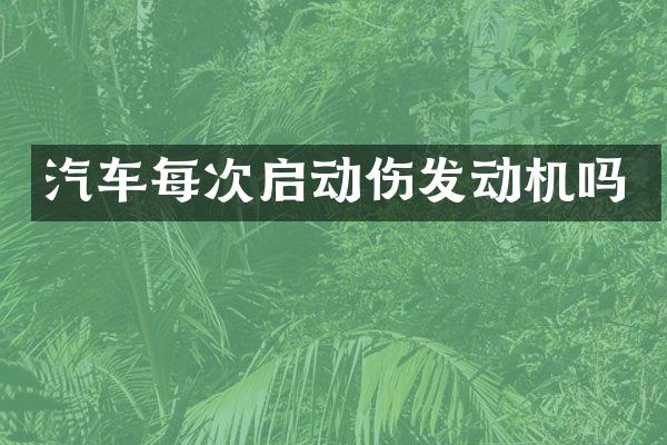 汽车每次启动伤发动机吗