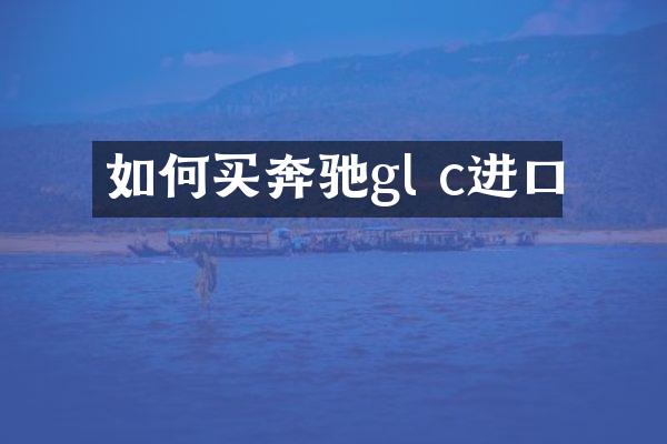 如何买奔驰gl c进口