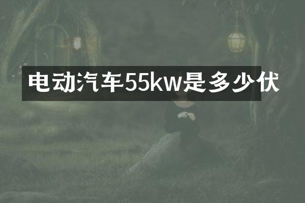 电动汽车55kw是多少伏