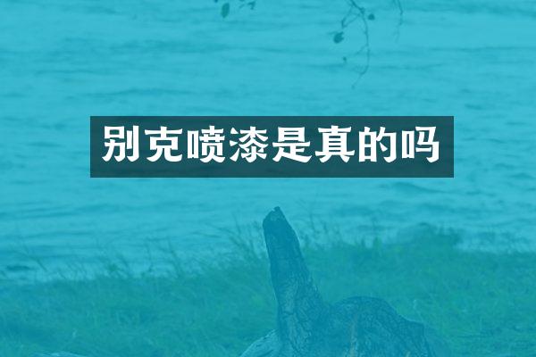 别克喷漆是真的吗