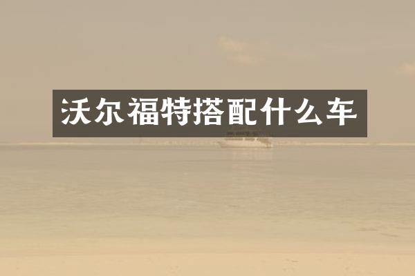 沃尔福特搭配什么车