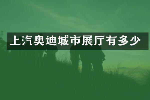上汽奥迪城市展厅有多少