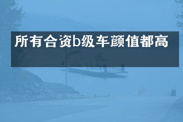 所有合资b级车颜值都高吗