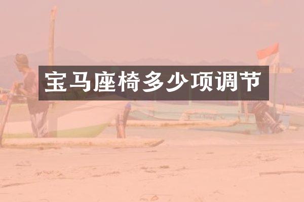 宝马座椅多少项调节
