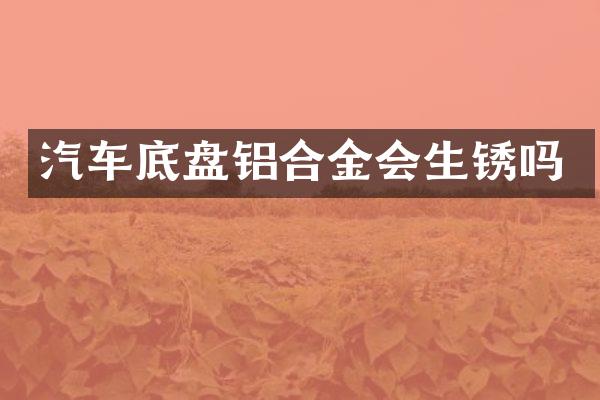 汽车底盘铝合金会生锈吗