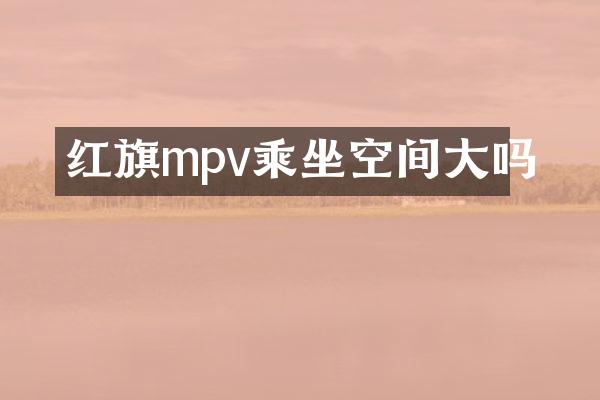红旗mpv乘坐空间大吗