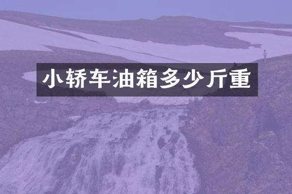 小轿车油箱多少斤重