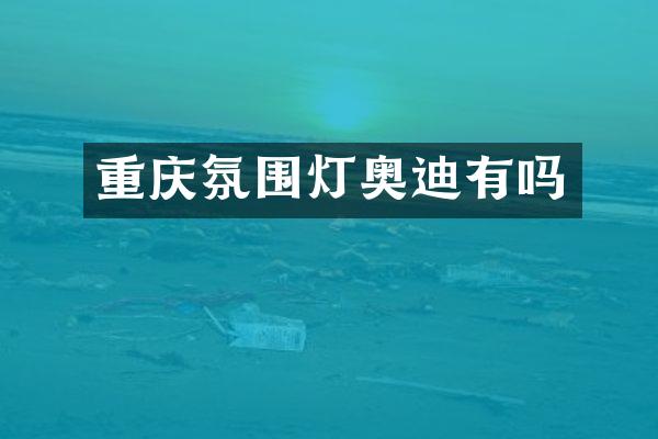 重庆氛围灯奥迪有吗
