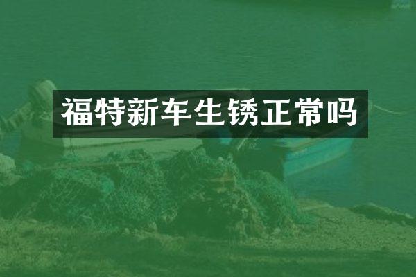 福特新车生锈正常吗