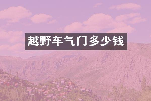 越野车气门多少钱
