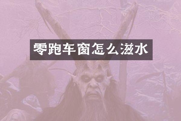 零跑车窗怎么滋水