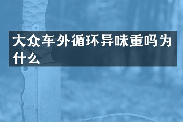 大众车外循环异味重吗为什么