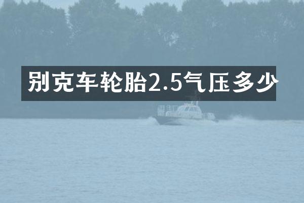 别克车轮胎2.5气压多少
