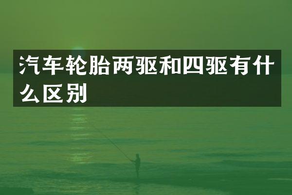 汽车轮胎两驱和四驱有什么区别