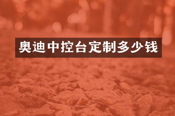 奥迪中控台定制多少钱