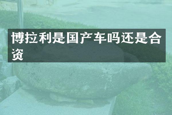 博拉利是国产车吗还是合资