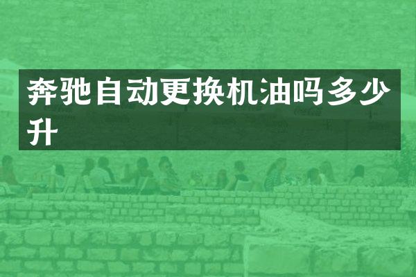 奔驰自动更换机油吗多少升