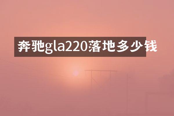 奔驰gla220落地多少钱
