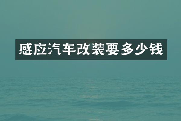 感应汽车改装要多少钱