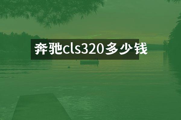 奔驰cls320多少钱