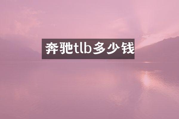 奔驰tlb多少钱