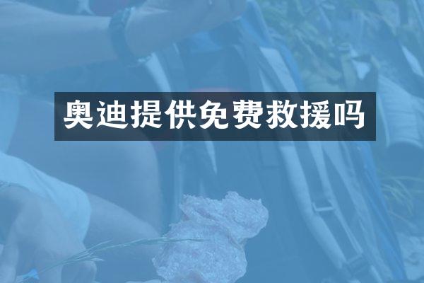 奥迪提供免费救援吗