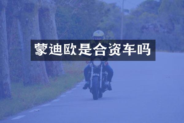 蒙迪欧是合资车吗