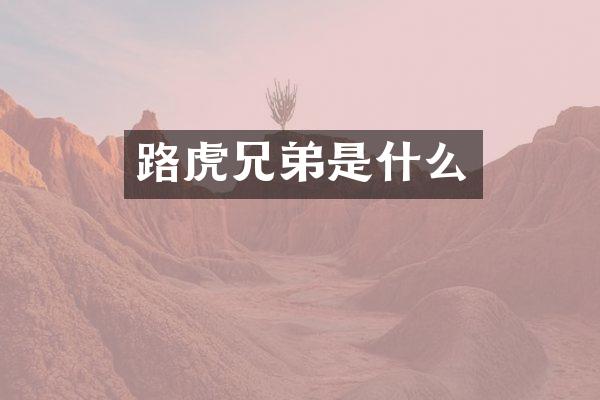 路虎兄弟是什么
