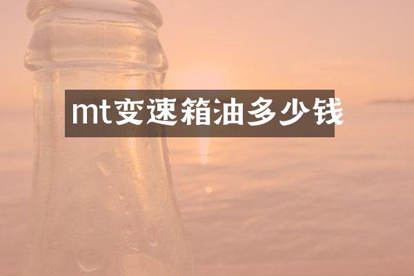 mt变速箱油多少钱