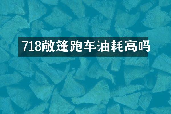 718敞篷跑车油耗高吗