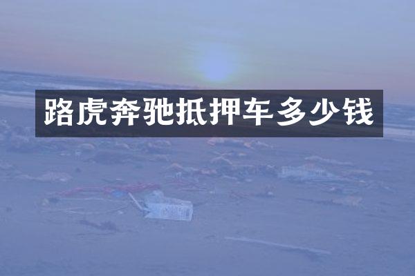 路虎奔驰抵押车多少钱