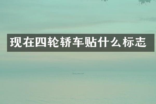 现在四轮轿车贴什么标志