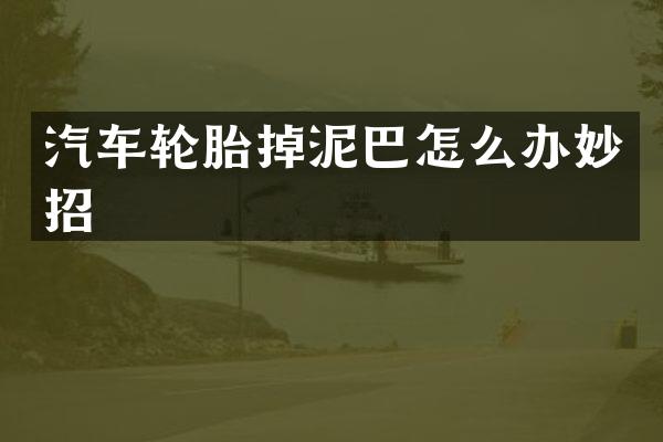 汽车轮胎掉泥巴怎么办妙招