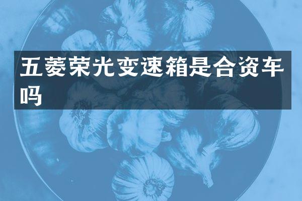五菱荣光变速箱是合资车吗