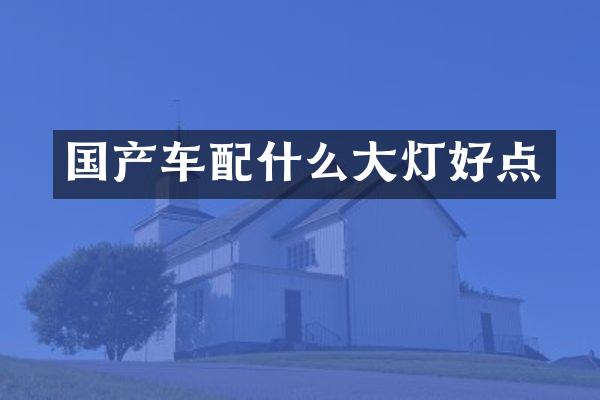国产车配什么大灯好点
