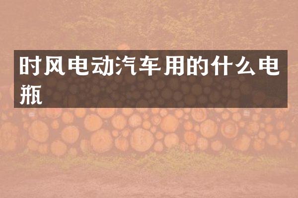 时风电动汽车用的什么电瓶