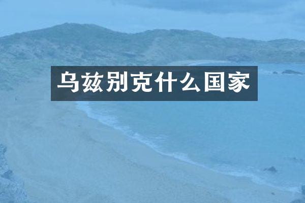 乌兹别克什么国家