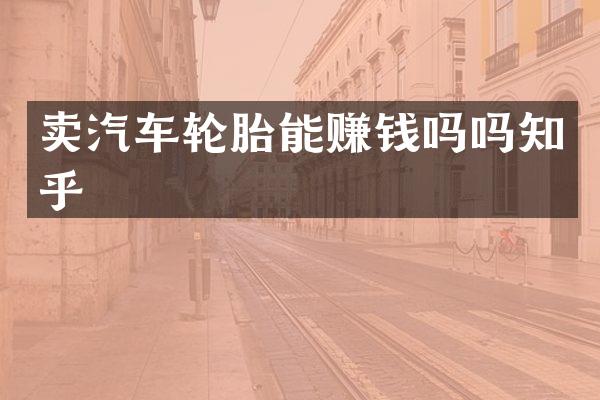 卖汽车轮胎能赚钱吗吗知乎