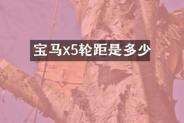 宝马x5轮距是多少