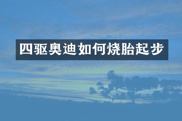 四驱奥迪如何烧胎起步
