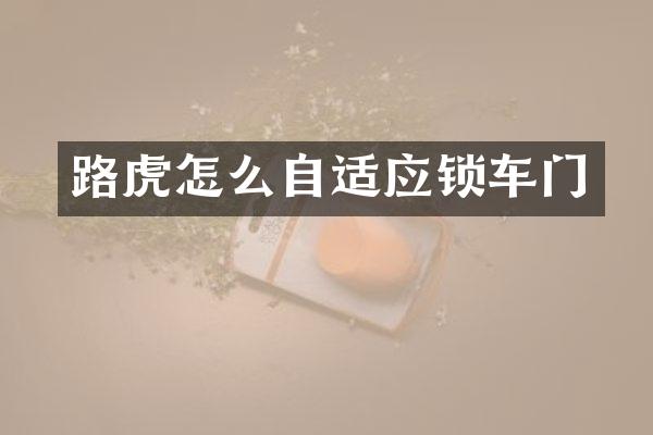 路虎怎么自适应锁车门