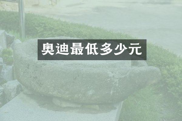 奥迪最低多少元
