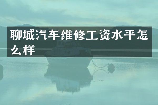 聊城汽车维修工资水平怎么样
