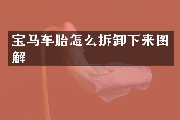 宝马车胎怎么拆卸下来图解